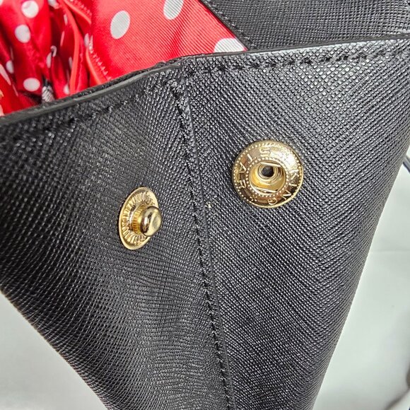 Kate Spade x Minnie Mouse Neema Backpack Black Leather Bag Red Polka Dot Bow main image 13